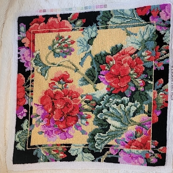 Other - Floral Needlepoint Tapestry